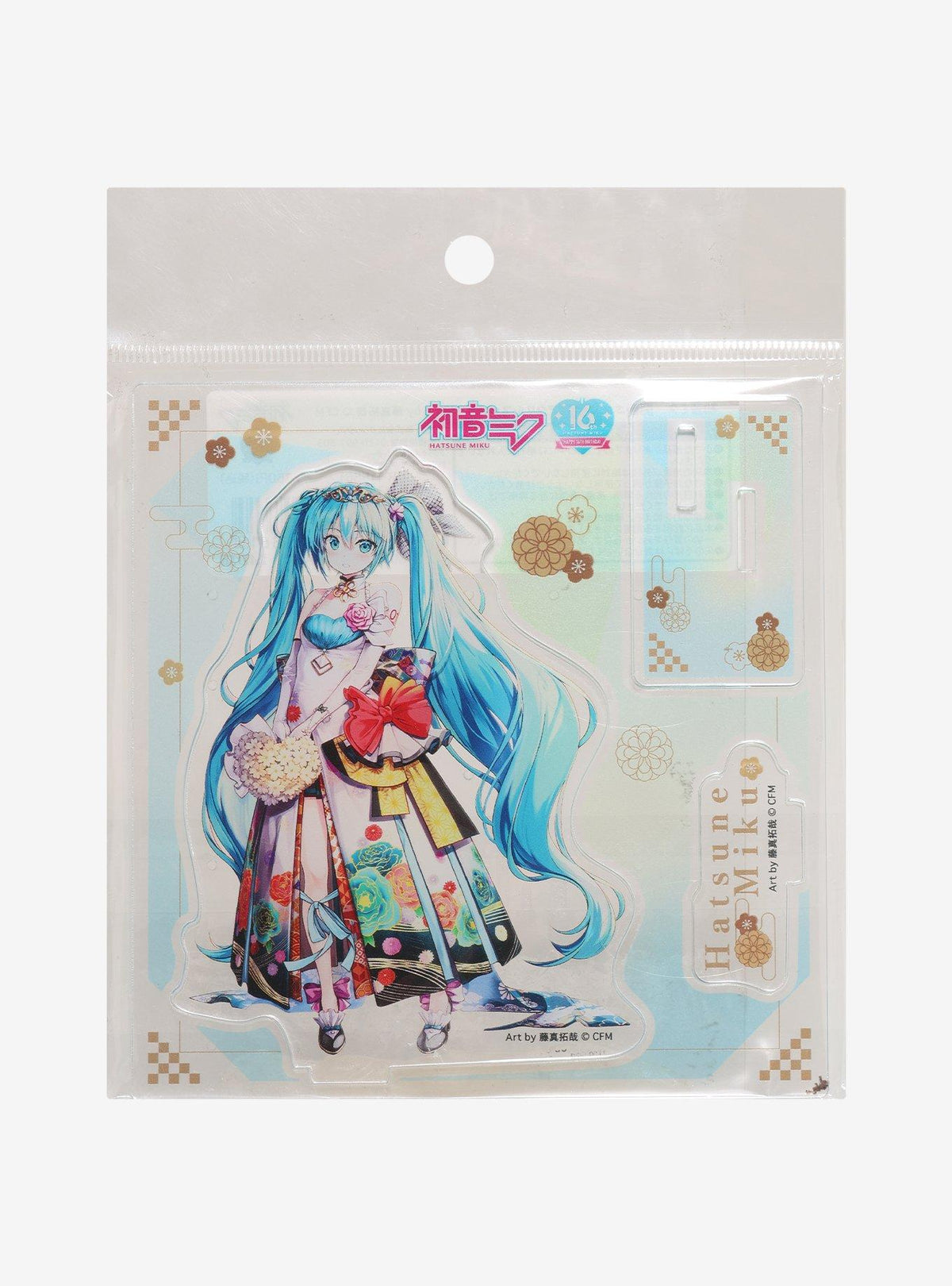 Figura acrílica Hatsune Miku de celebración