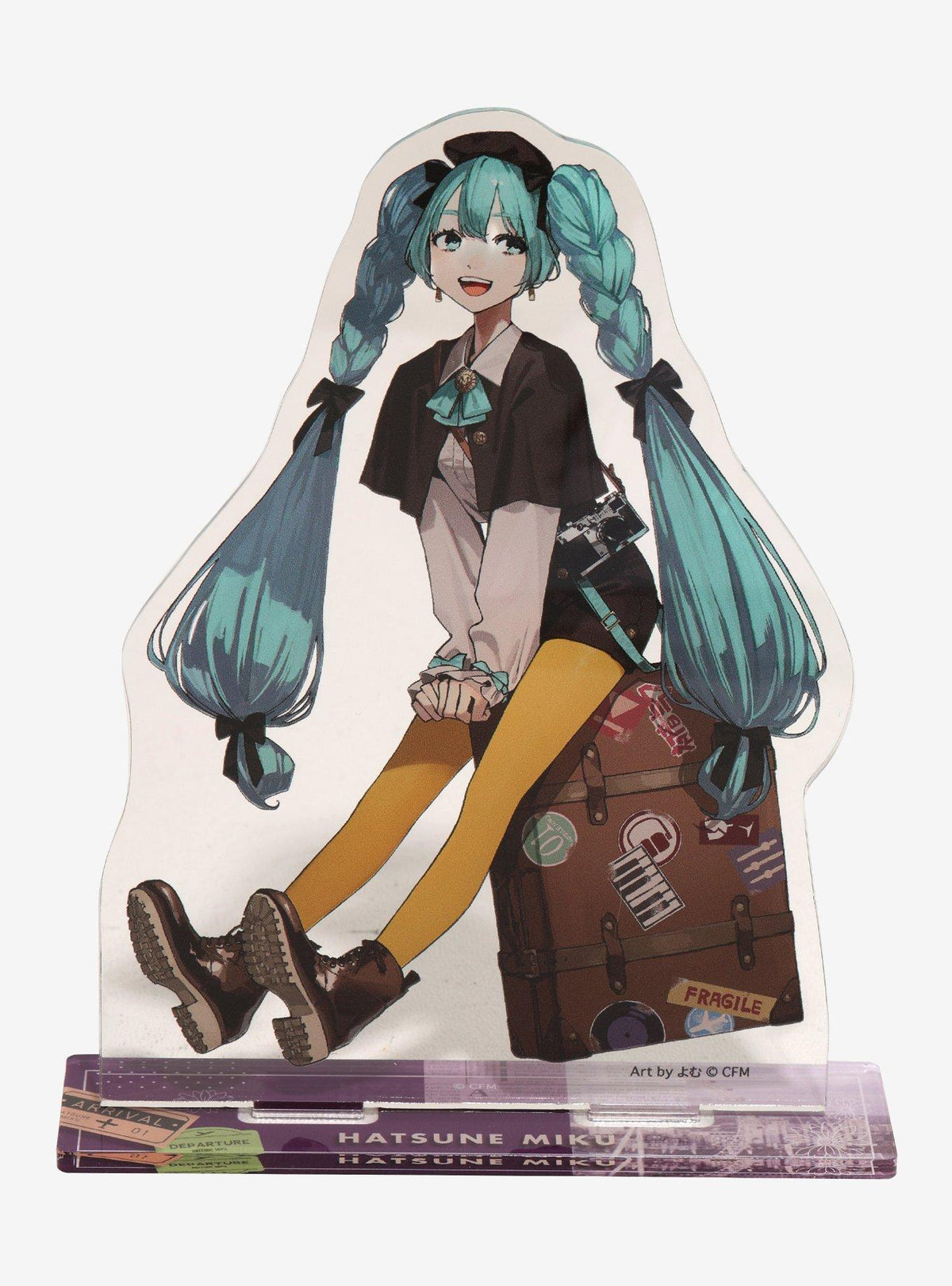 Soporte acrílico de Hatsune Miku con maleta