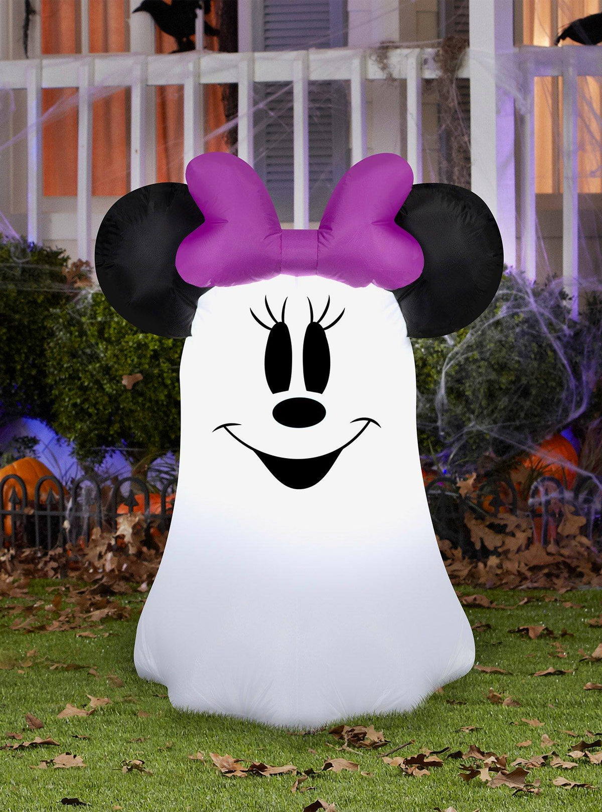 Minnie Mouse inflable de Halloween con diseño de fantasma