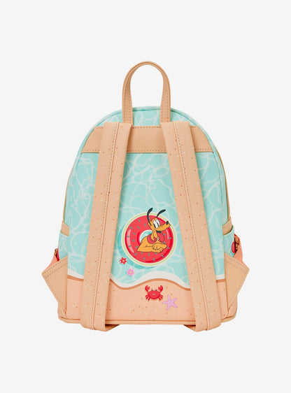 Mochila mini Disney Mickey & Minnie con escena de playa