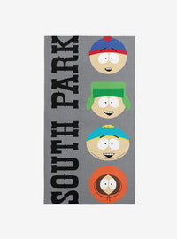 Toalla de playa South Park: Stan, Kyle, Cartman y Kenny
