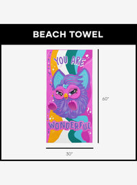 Toalla de playa de microfibra Furby: Eres maravilloso