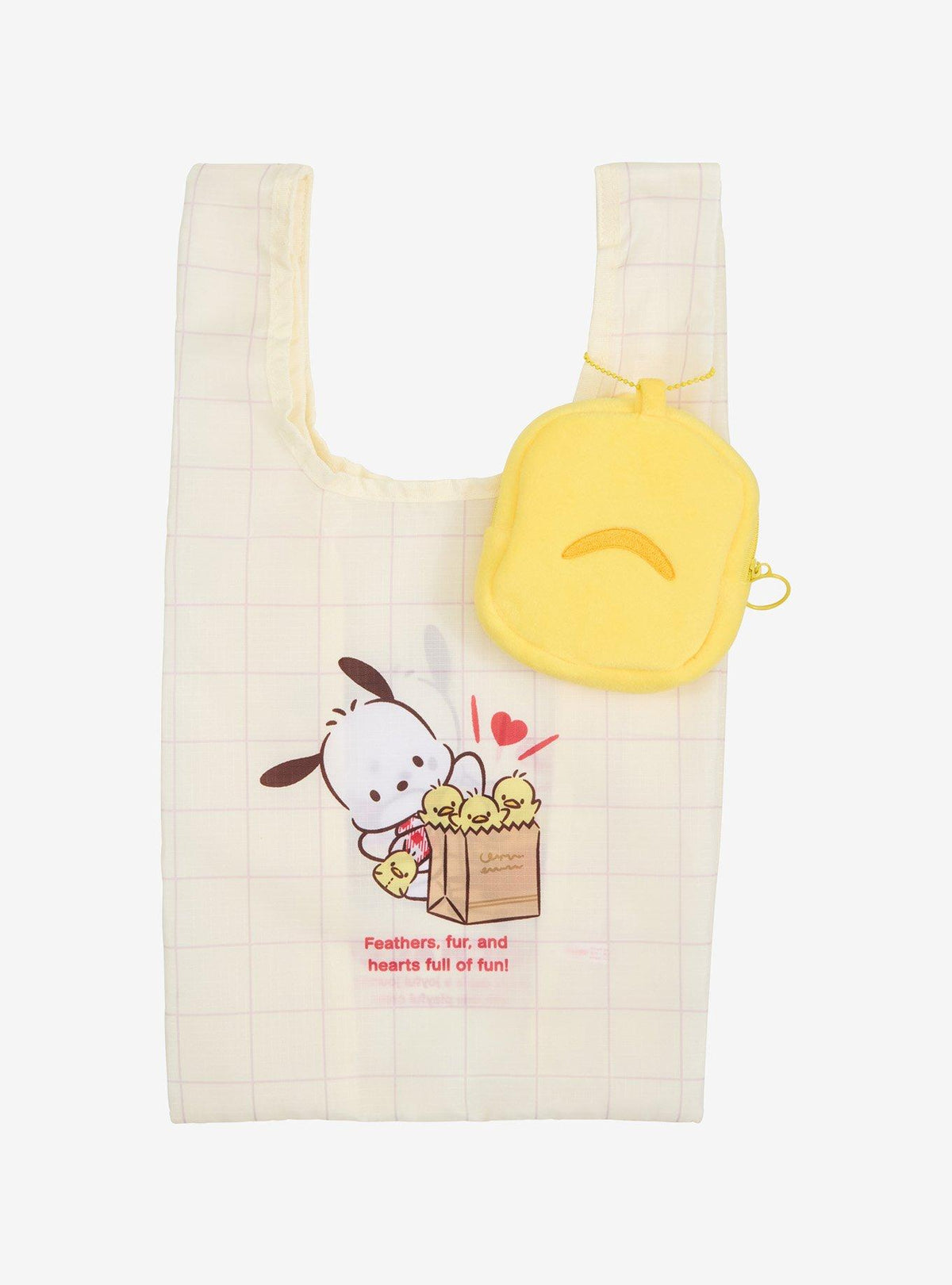 Bolso reutilizable de Pochacco con bolsito Pi-Chans