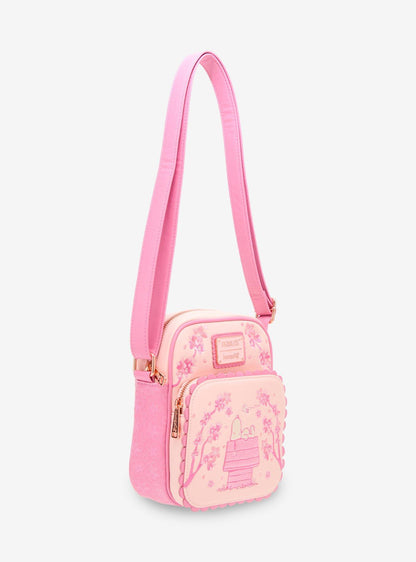 Cartera cruzada Peanuts Snoopy Flores de Cerezo