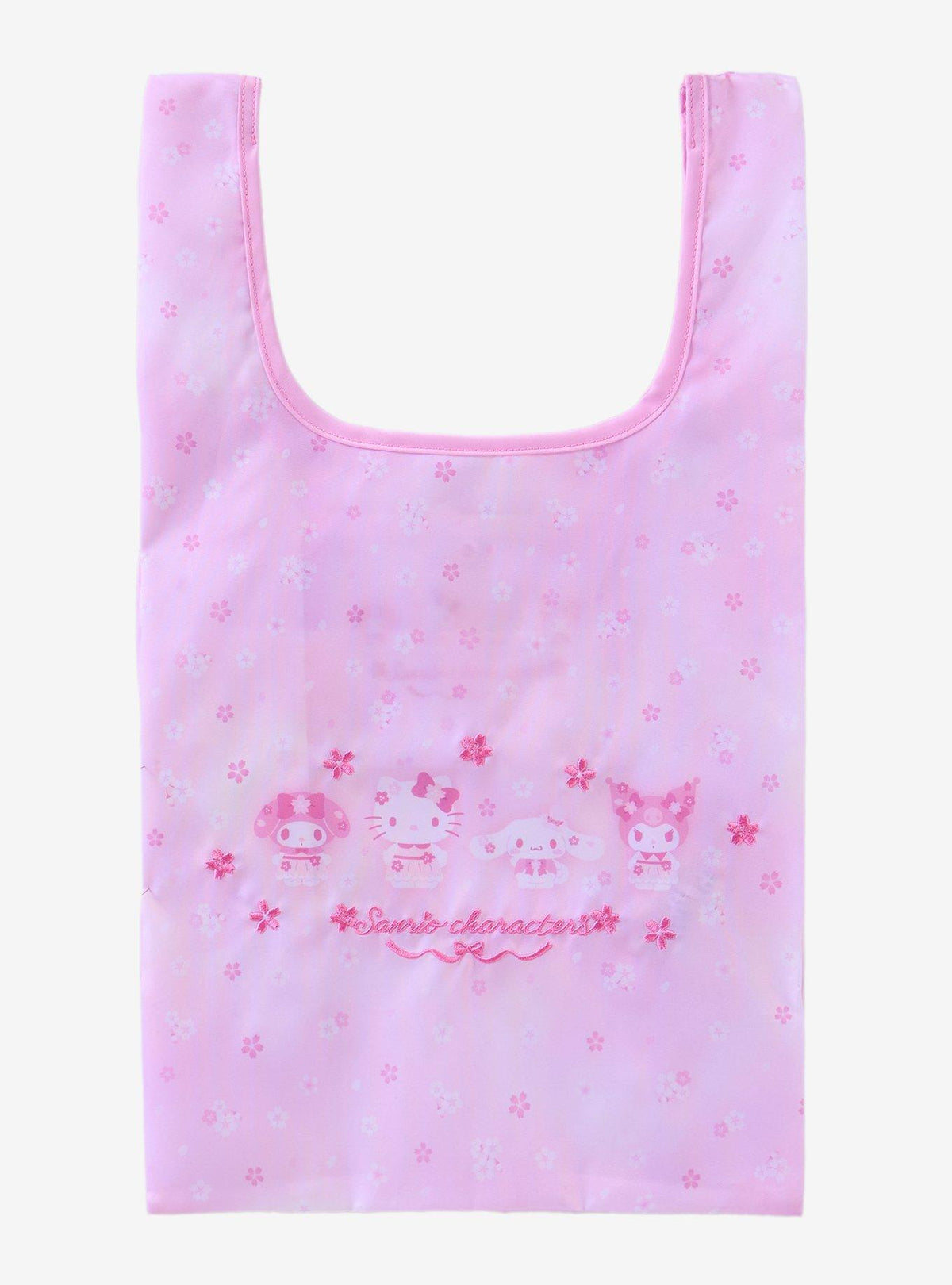 Bolso tote rosado de flores de cerezo Sanrio