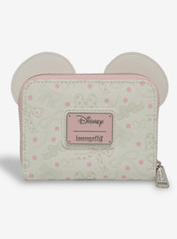 Billetera con cierre Minnie Mouse y lazos