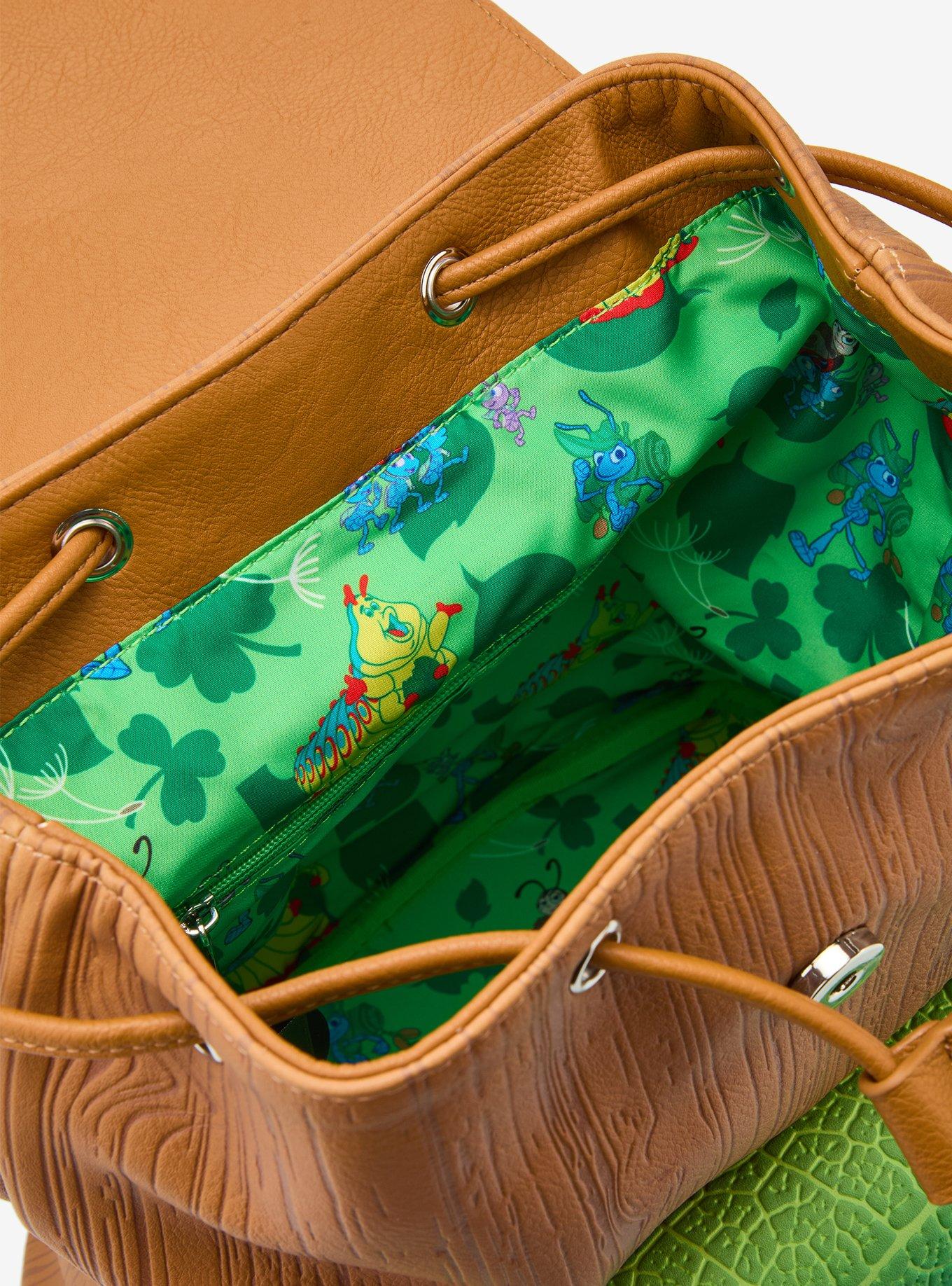 Mochila mini Disney Pixar A Bug's Life con hojas