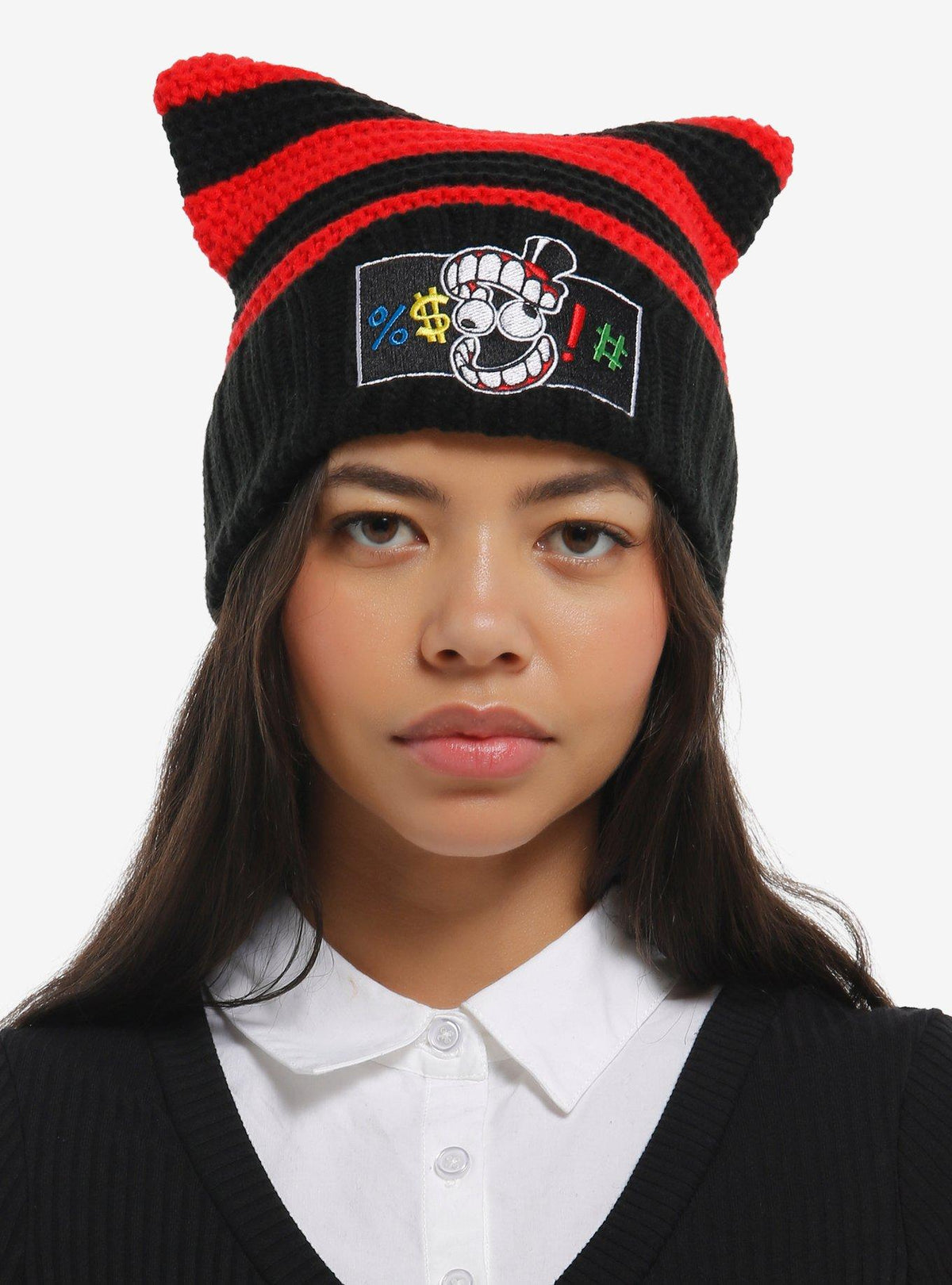 Gorro tejido a rayas de Caine