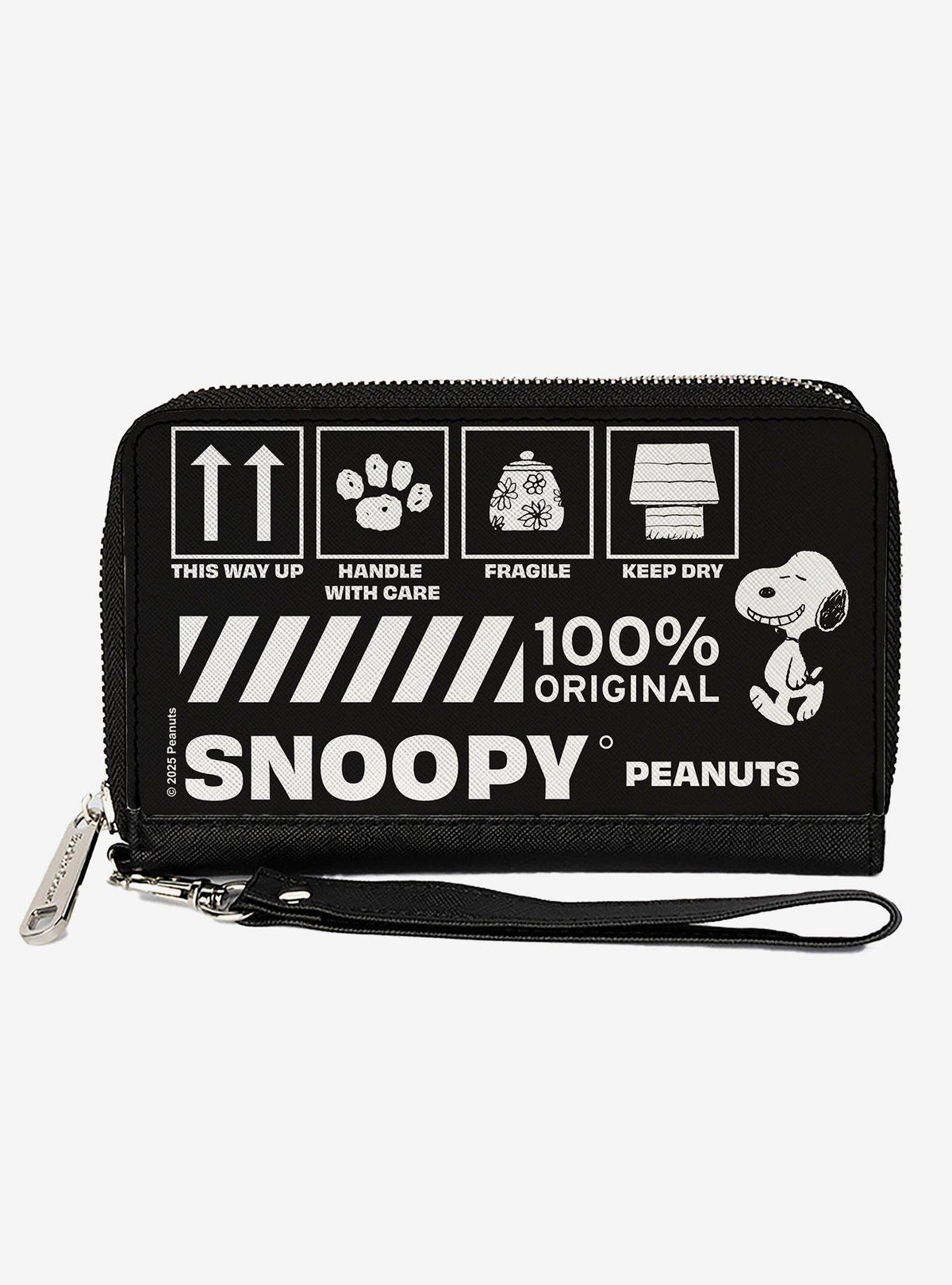 Billetera Peanuts de Snoopy con cierre envolvente