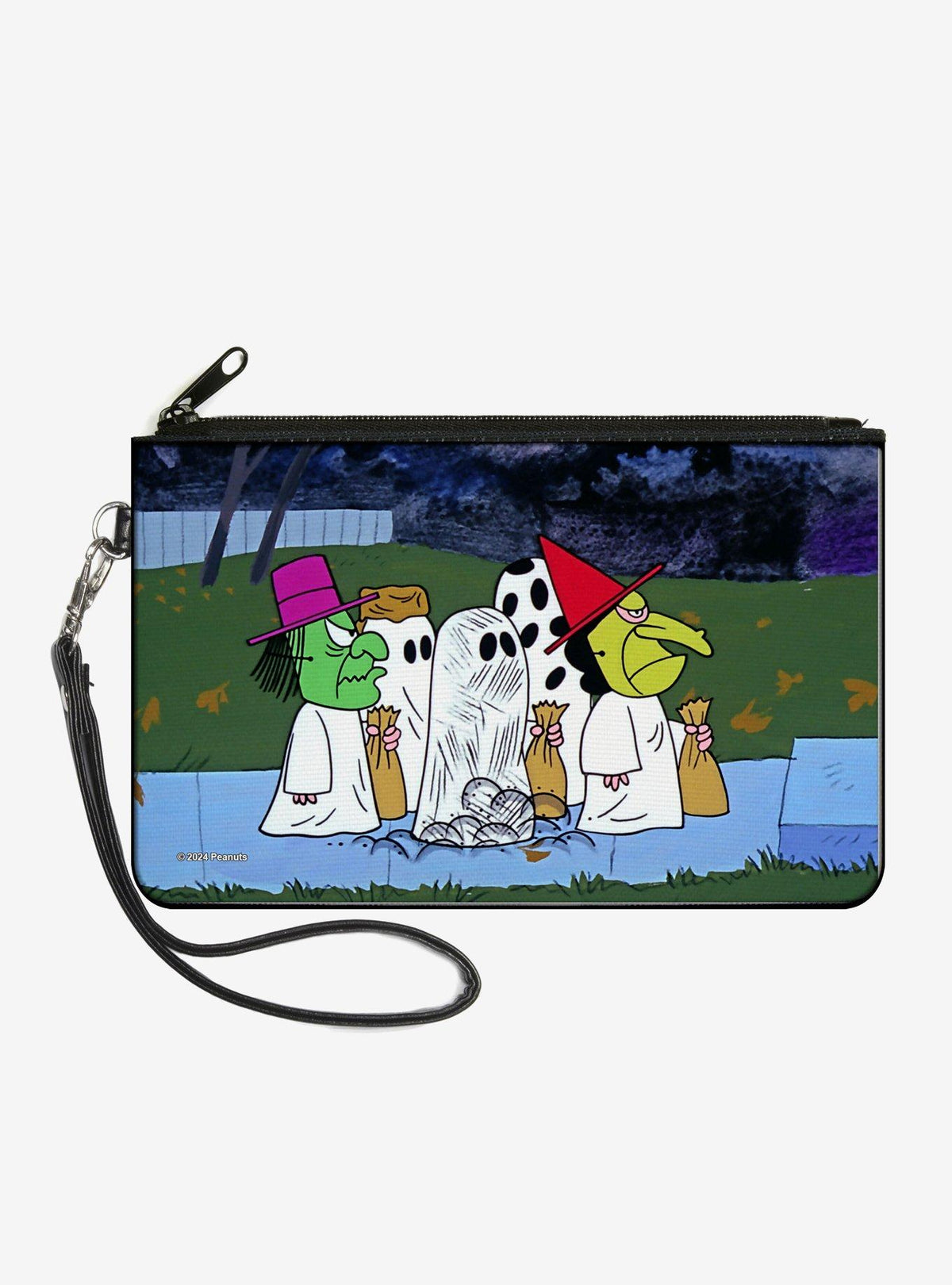 Billetera tipo clutch Peanuts: grupo en Halloween