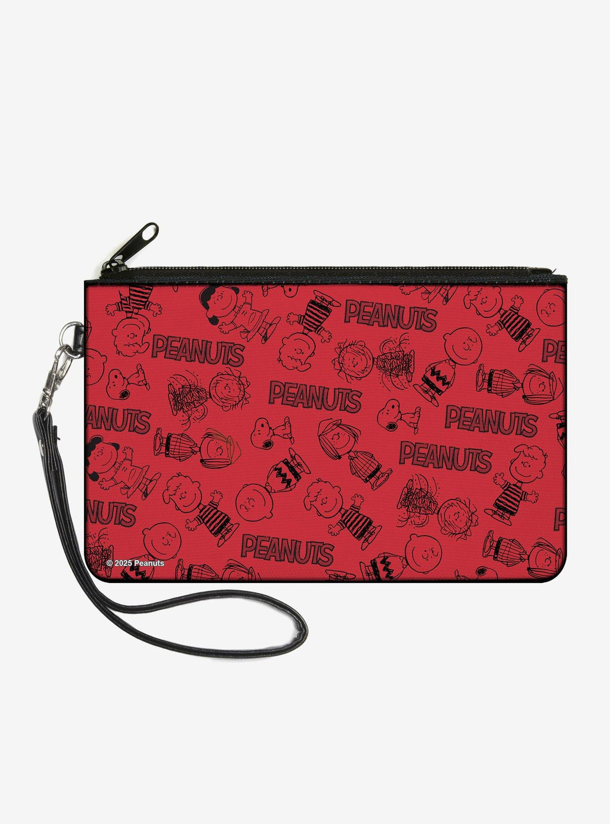 Billetera tipo clutch Peanuts con seis personajes