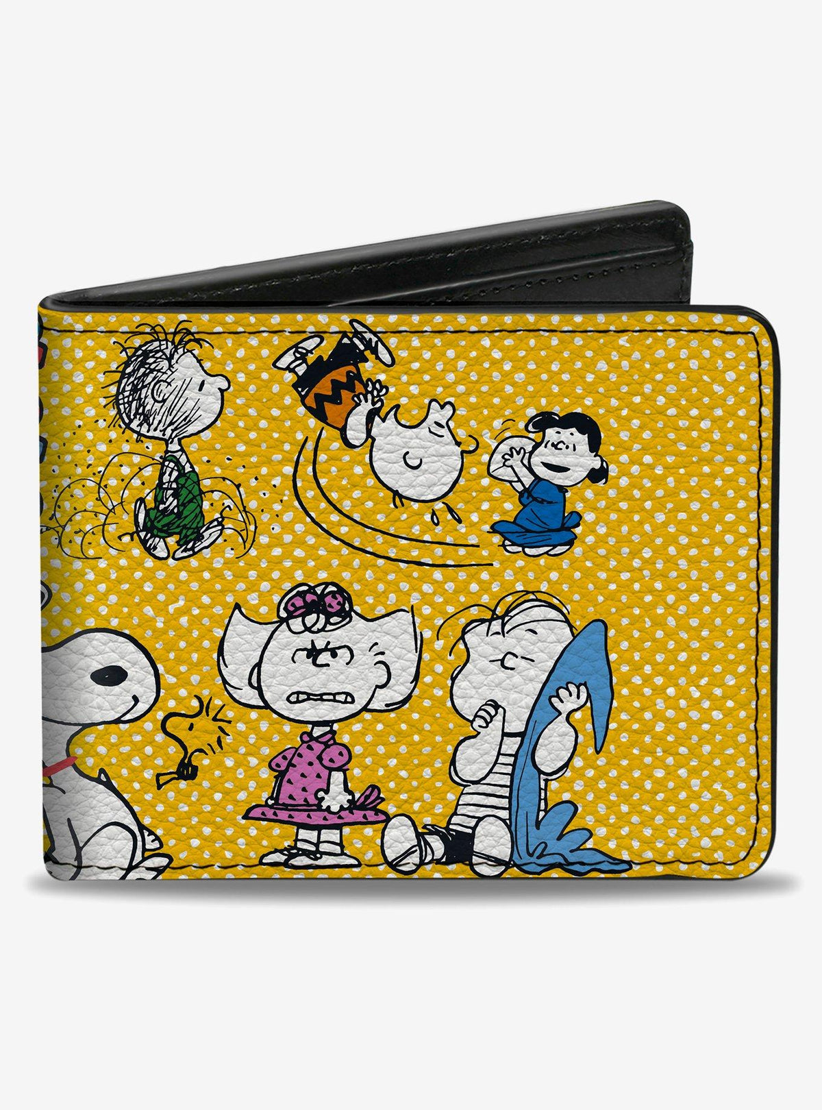 Billetera plegable Peanuts con poses de Charlie Brown