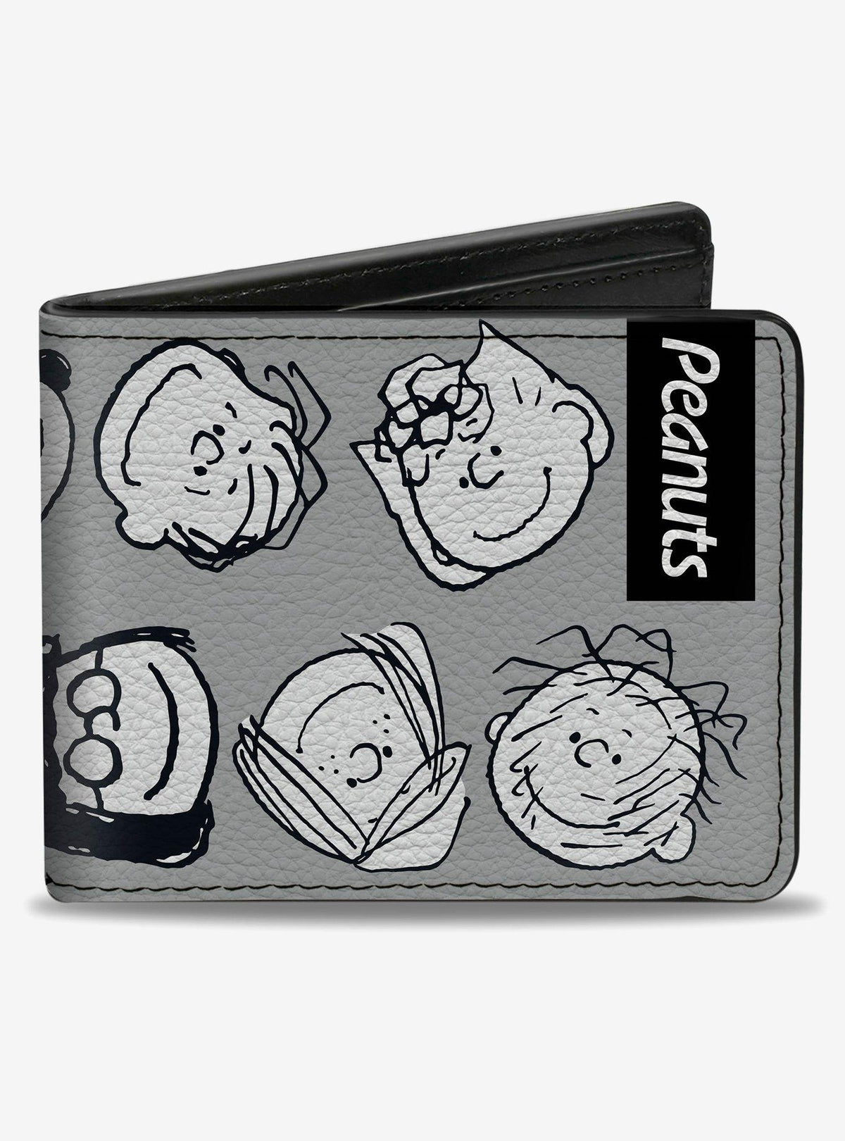 Billetera plegable Peanuts con 10 rostros