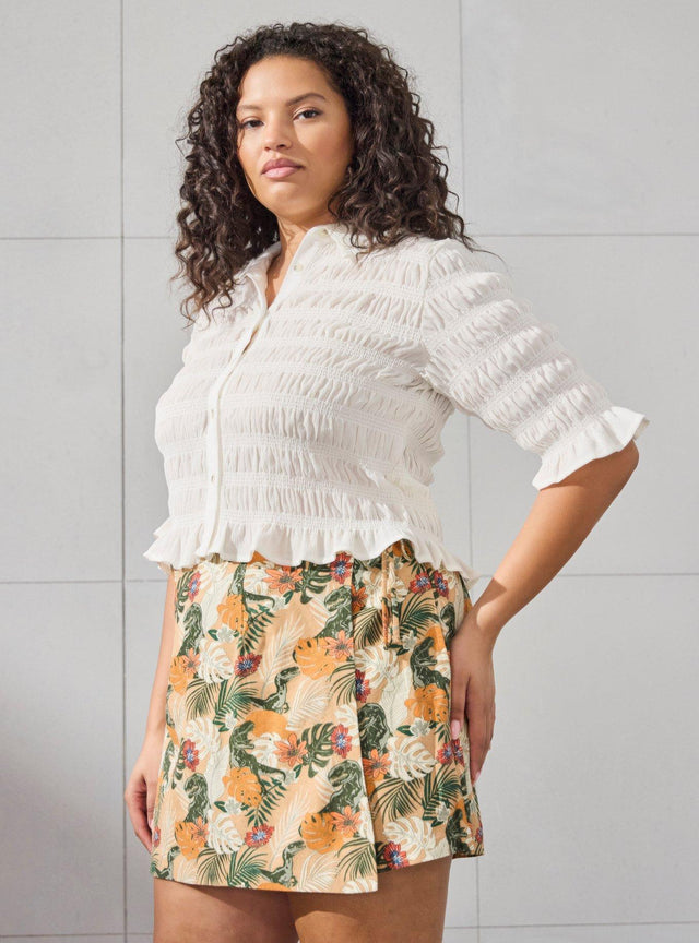Falda pantalón Jurassic Park estampada, talla grande