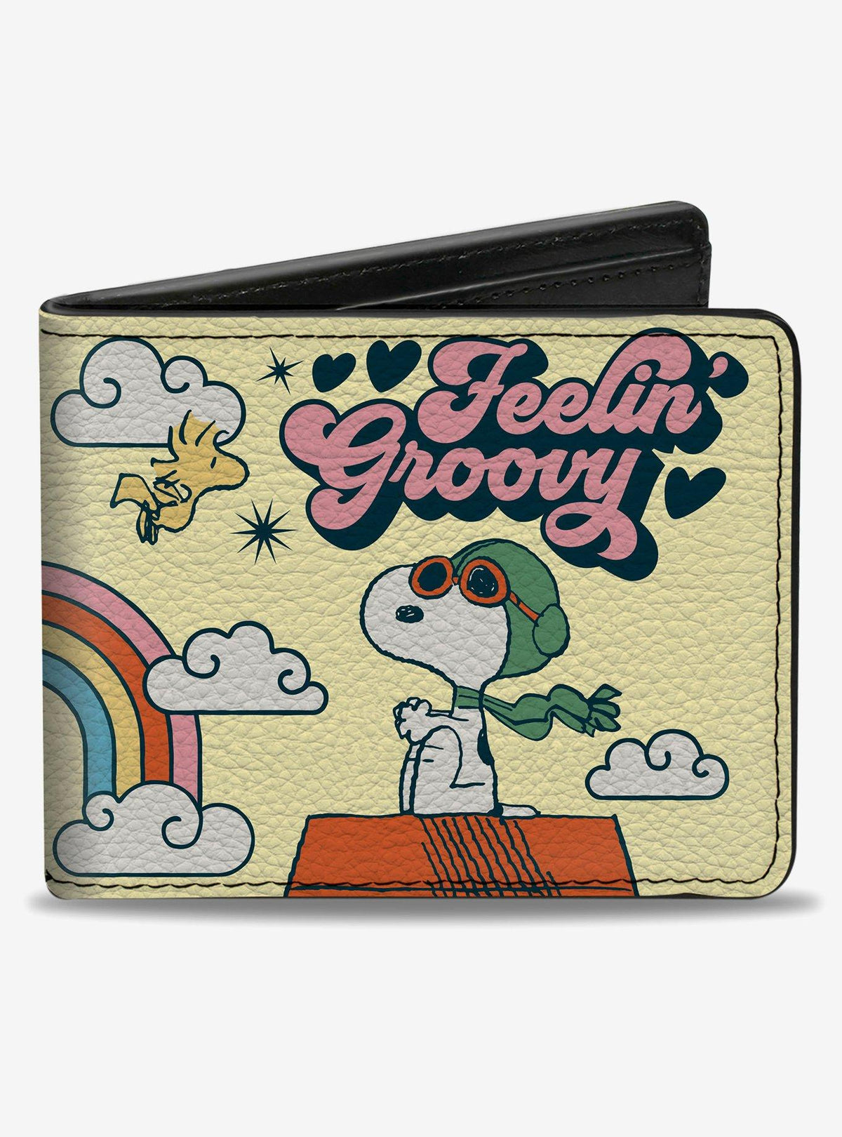 Billetera Peanuts de Snoopy Flying Ace y Woodstock