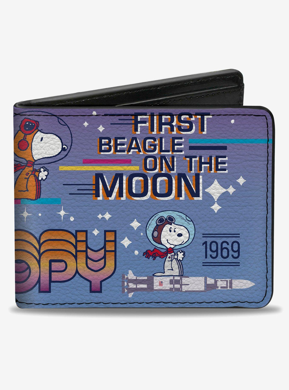 Billetera bifold Snoopy: First Beagle on the Moon