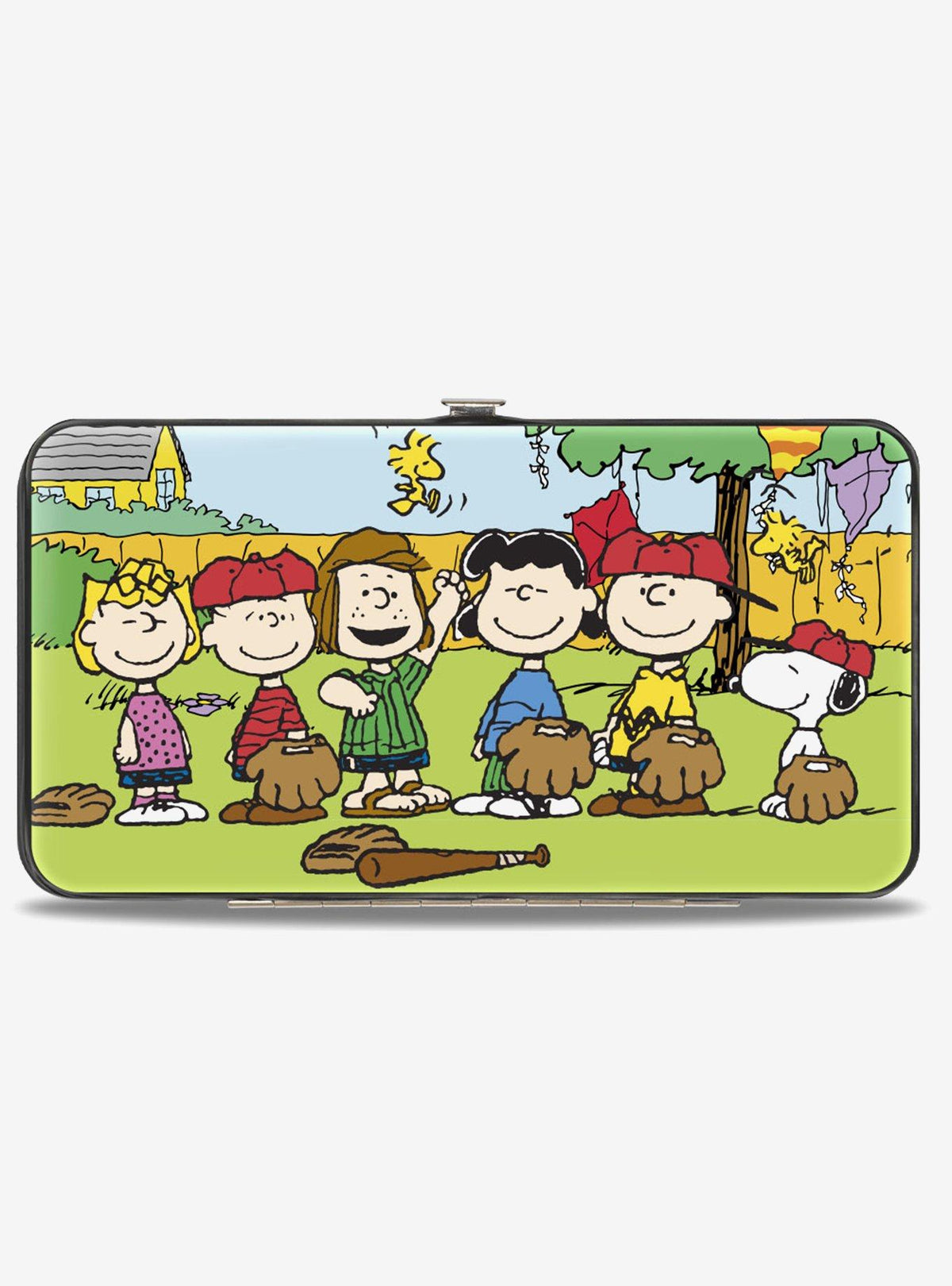 Billetera Peanuts con la pandilla jugando béisbol