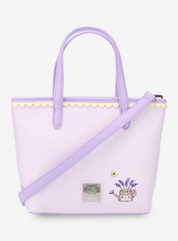 Mini cartera cruzada Hello Kitty con flores lavanda