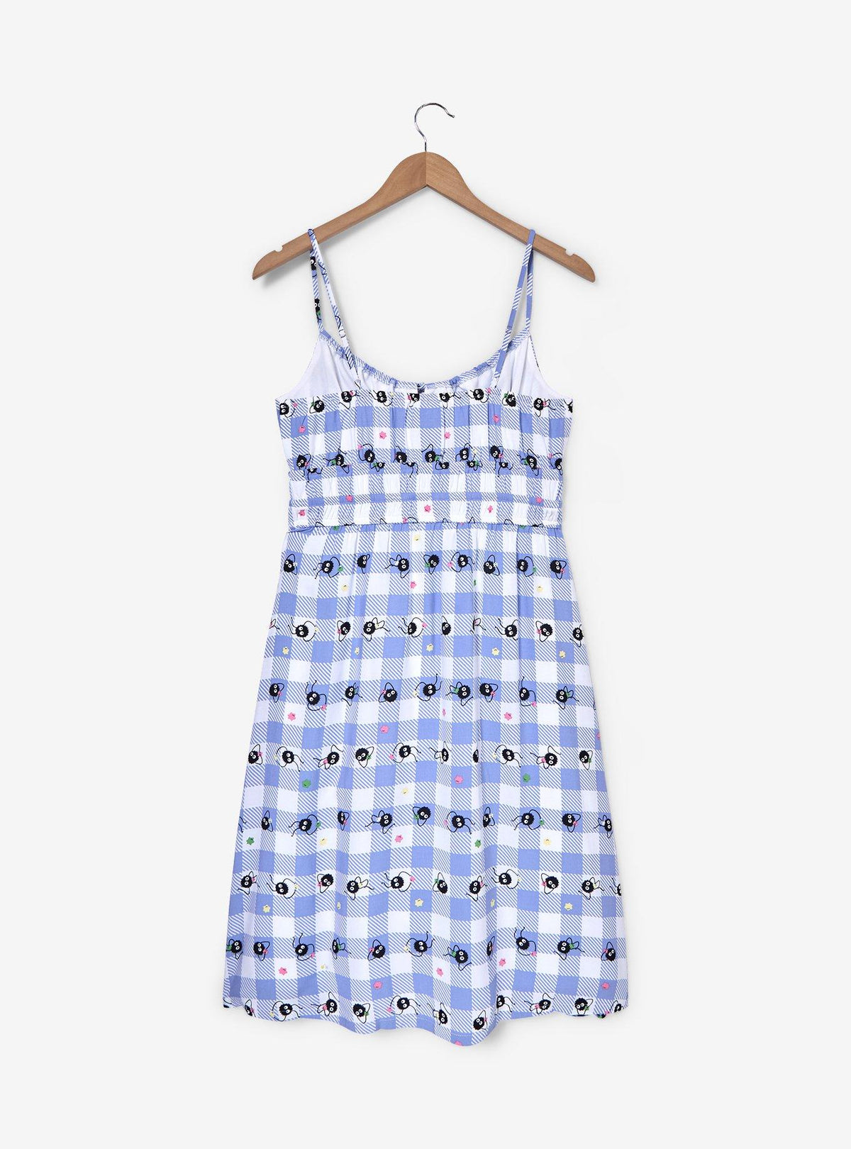 Vestido midi a cuadros de Spirited Away con Soot Sprites