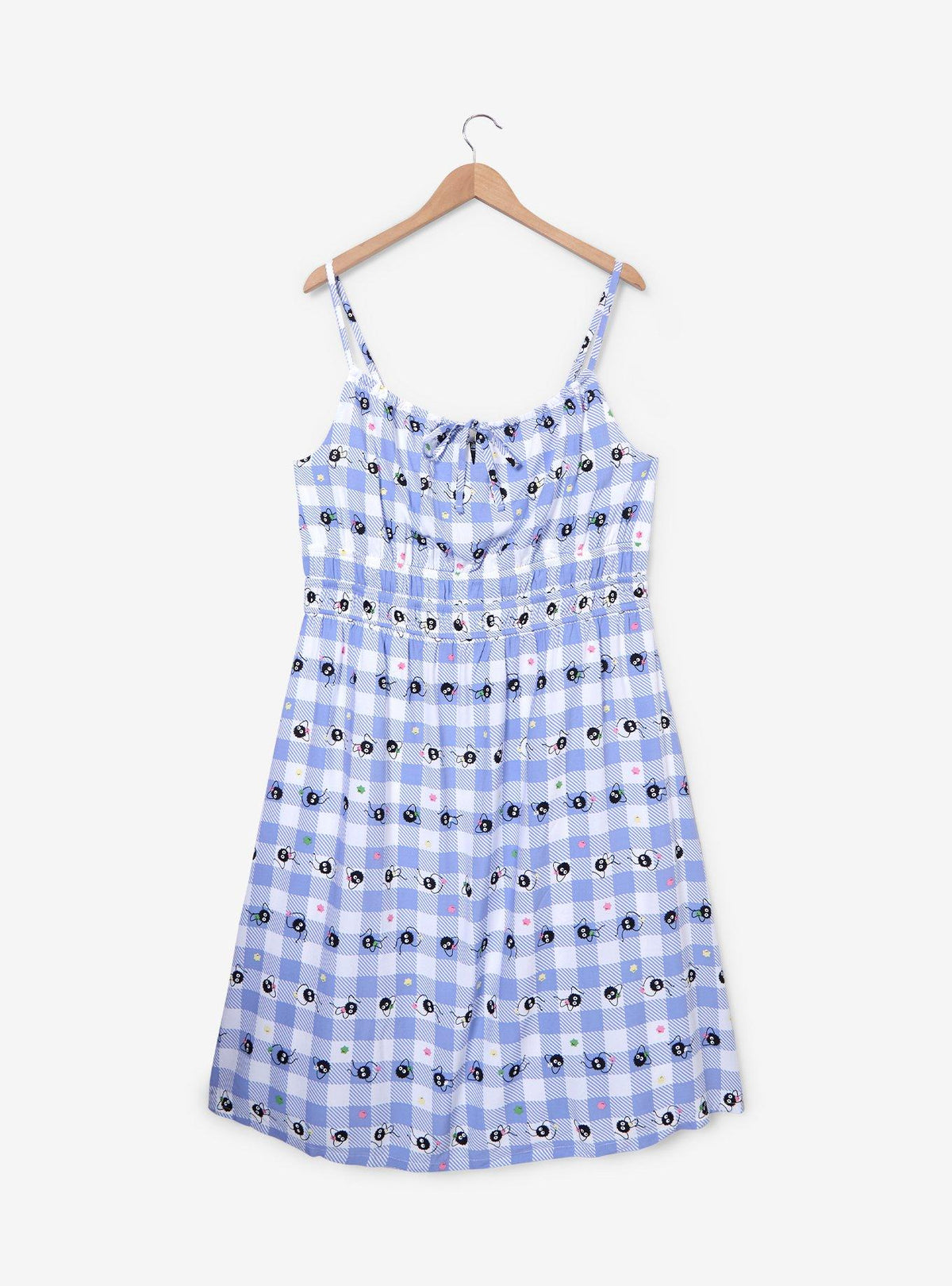 Vestido midi de cuadros de Spirited Away, tallas grandes