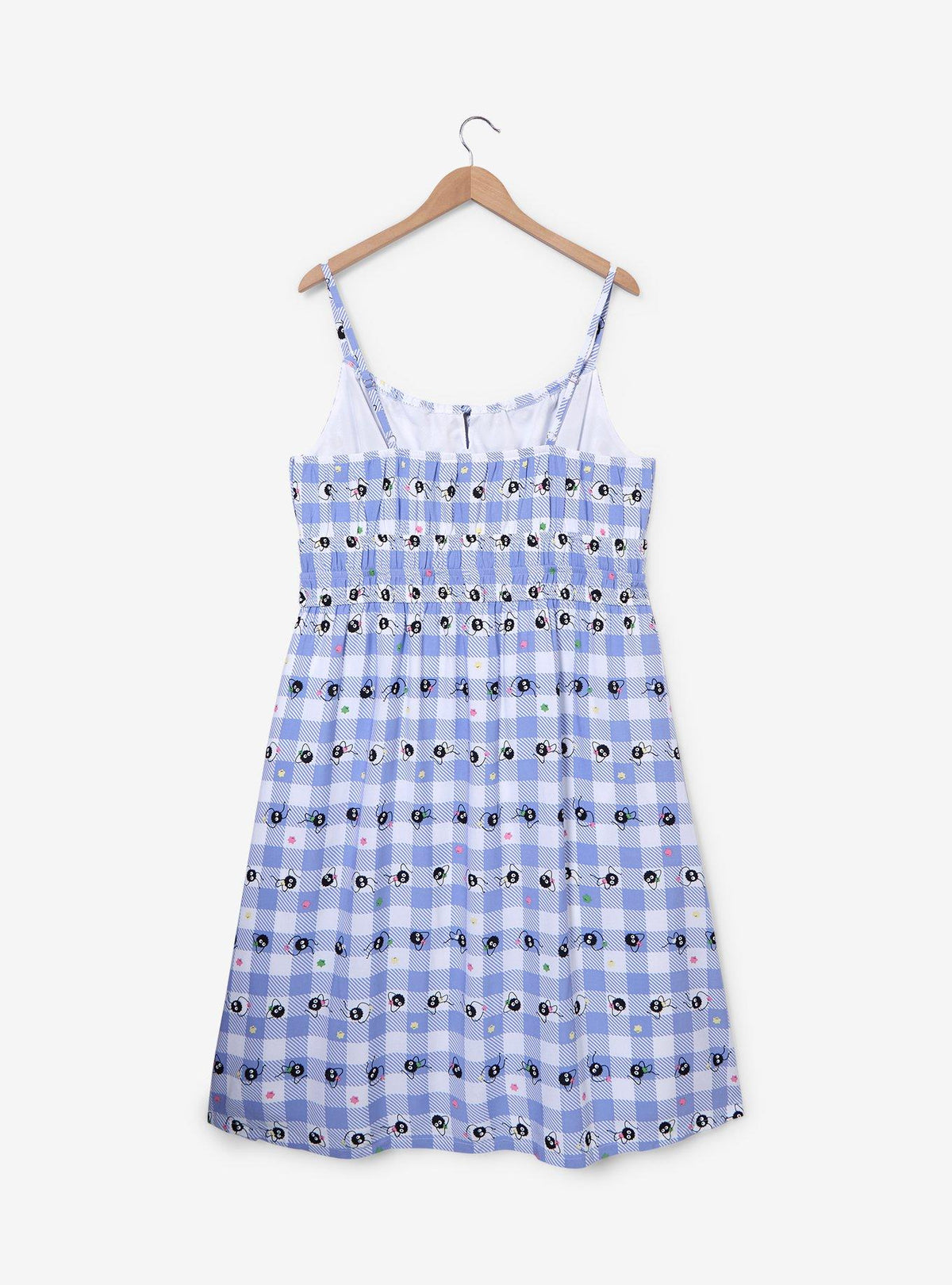 Vestido midi de cuadros de Spirited Away, tallas grandes