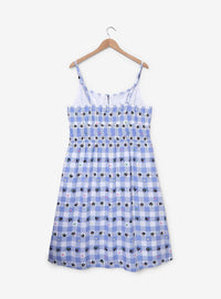 Vestido midi de cuadros de Spirited Away, tallas grandes