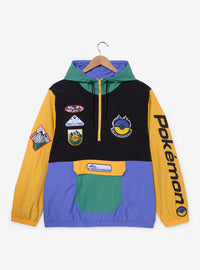 Chaqueta cortaviento Pokémon con parches bordados