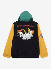 Chaqueta cortaviento Pokémon con parches bordados