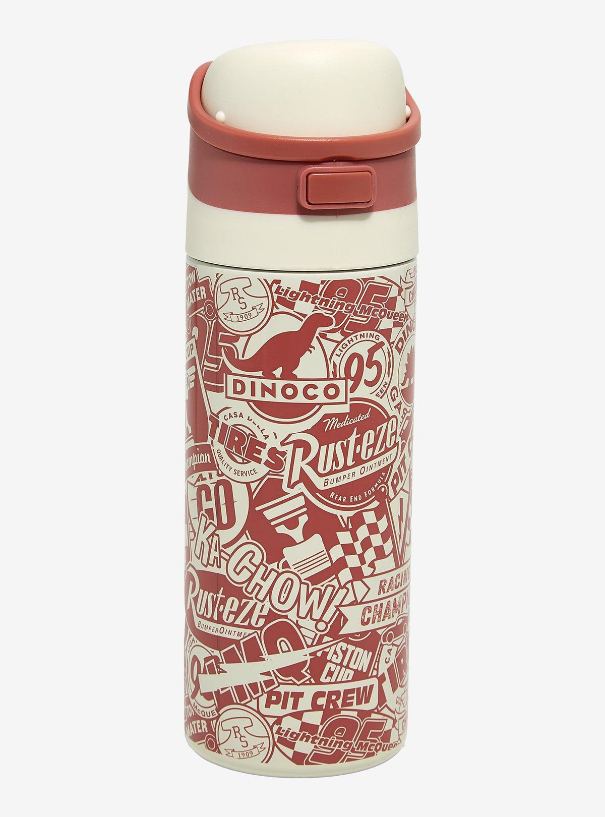 Botella de agua con logos de Disney Pixar Cars