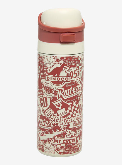 Botella de agua con logos de Disney Pixar Cars