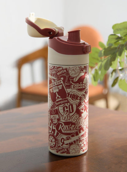 Botella de agua con logos de Disney Pixar Cars