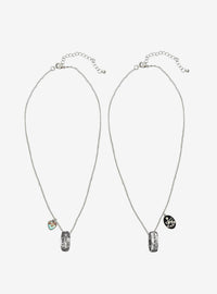 Set de collares con anillos de frases de Twilight