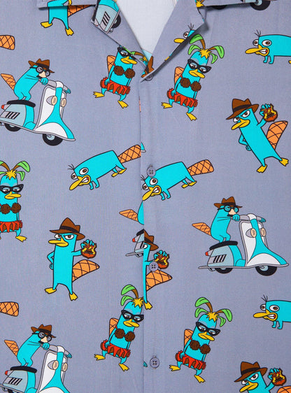 Camisa Disney Phineas and Ferb Perry con estampado integral