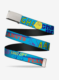 Cinturón ajustable Peanuts con Charlie Brown, Snoopy y Woodstock