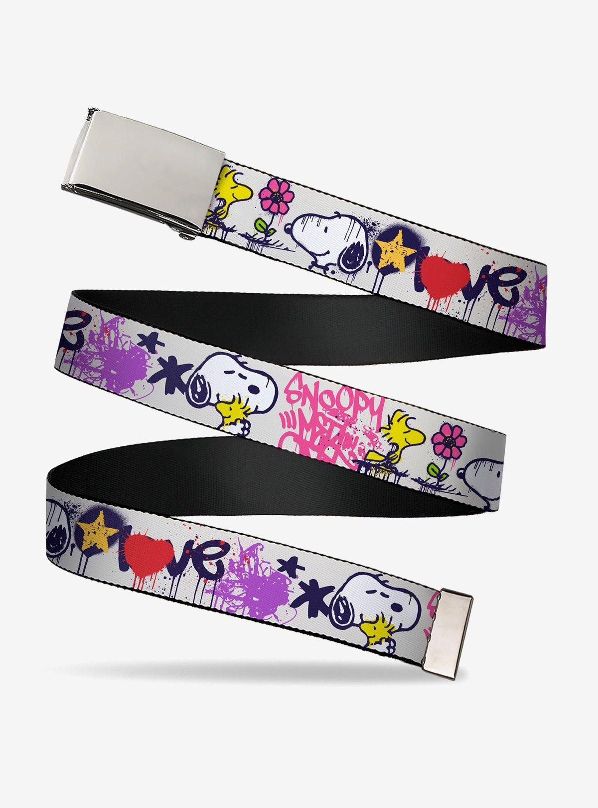 Cinturón Peanuts con Snoopy y Woodstock