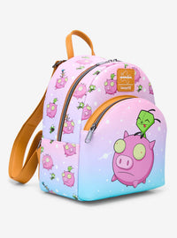 Mochila mini Invader Zim con GIR y su cerdito