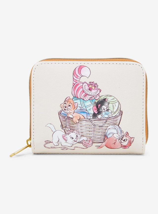 Billetera mini con cierre Disney Cats Yarn