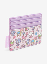 Tarjetero floral Hello Kitty and Friends