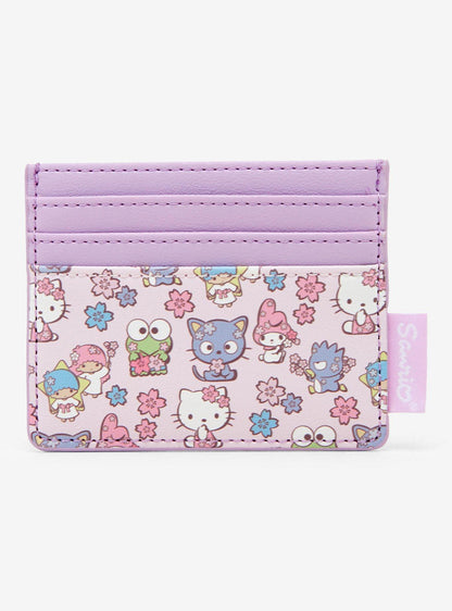 Tarjetero floral Hello Kitty and Friends