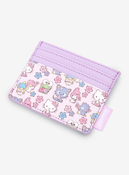 Tarjetero floral Hello Kitty and Friends