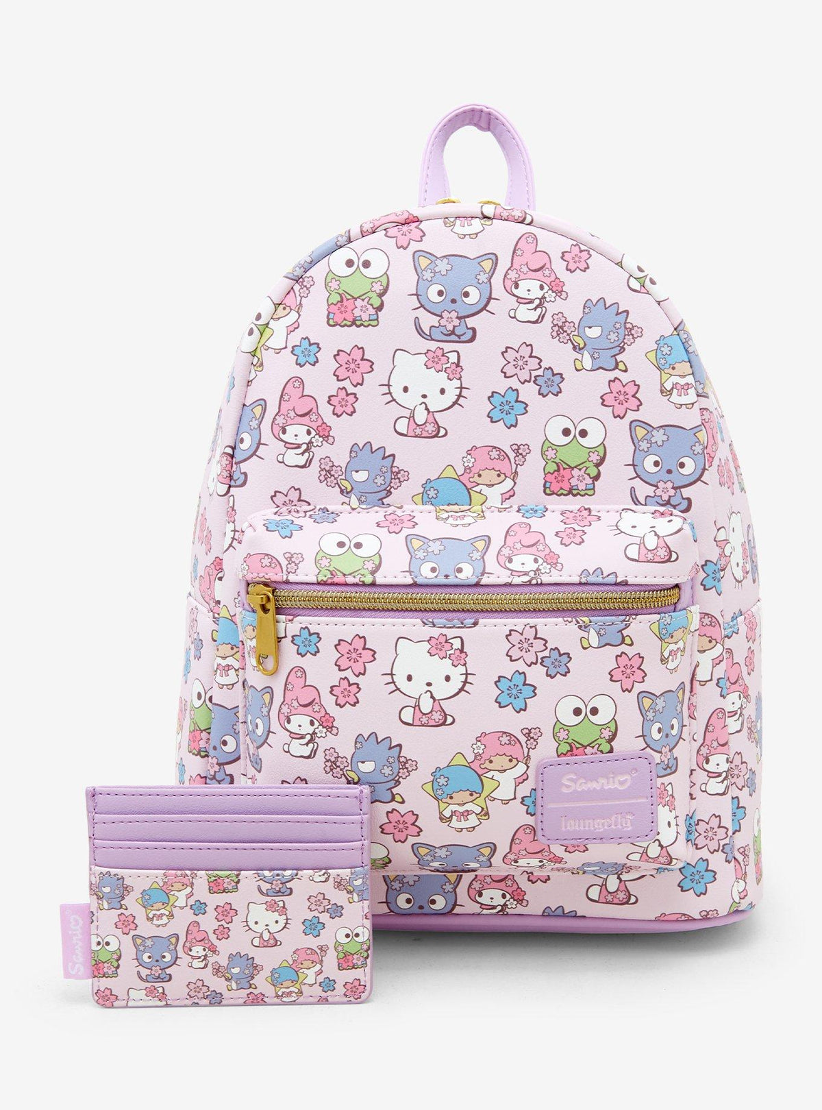 Tarjetero floral Hello Kitty and Friends