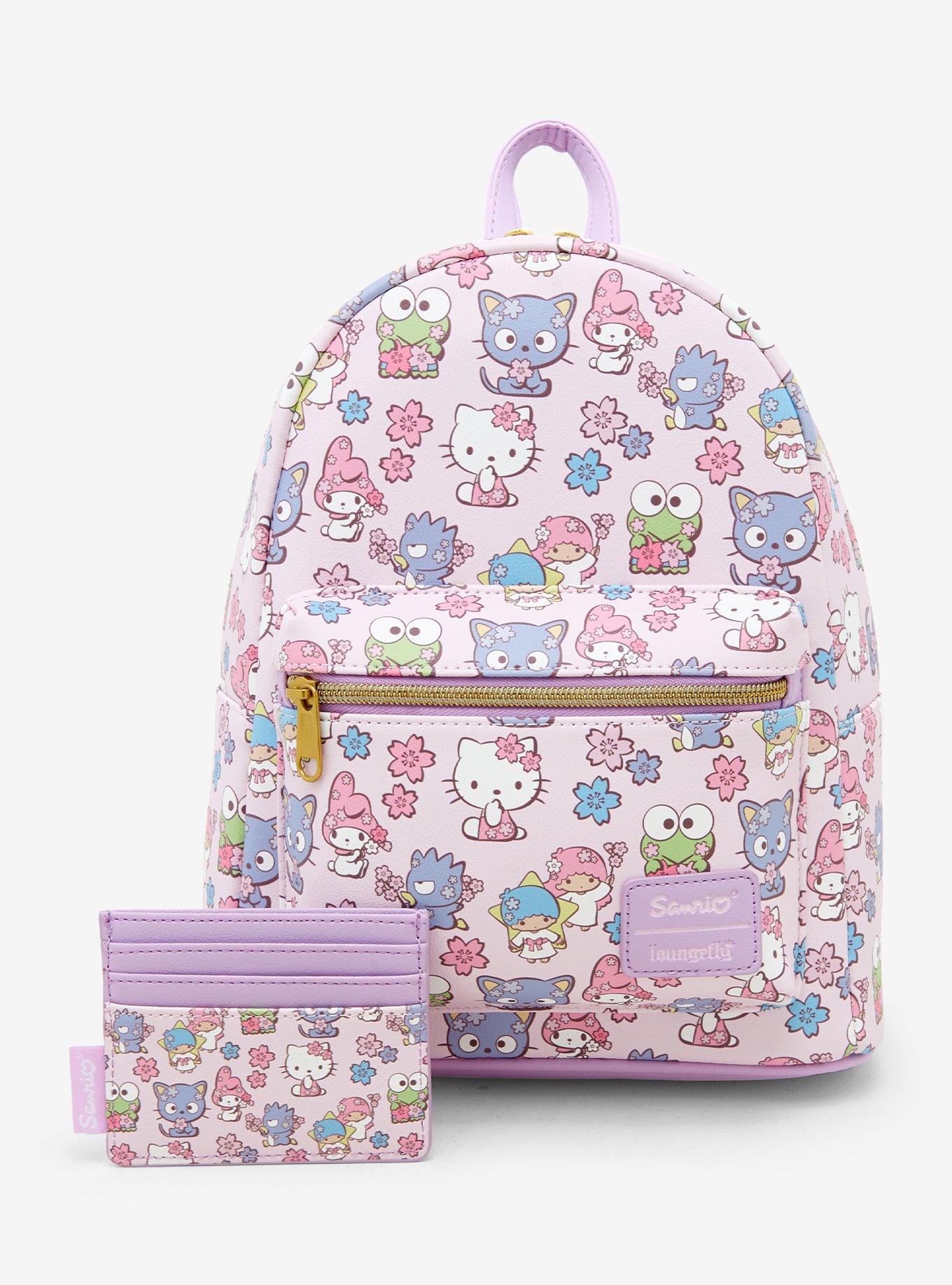 Tarjetero floral Hello Kitty and Friends