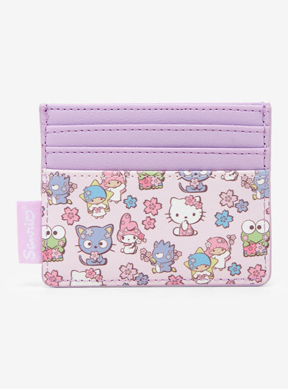 Tarjetero floral Hello Kitty and Friends