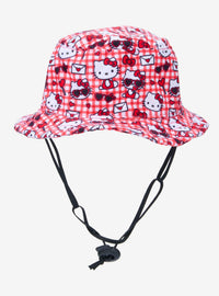 Sombrero tipo bucket cuadrillé de Hello Kitty para mascotas