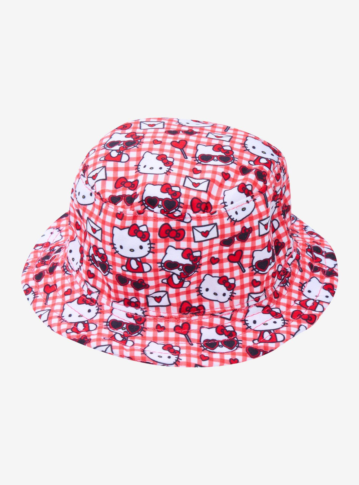 Sombrero tipo bucket cuadrillé de Hello Kitty para mascotas