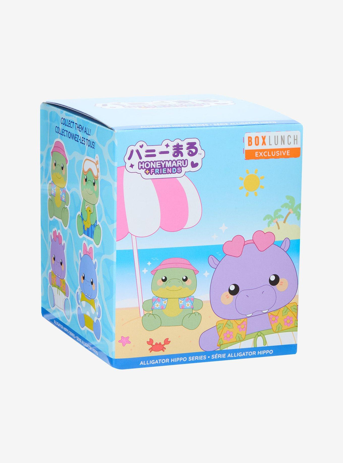 Peluche sorpresa Honeymaru Friends: caimanes e hipopótamos