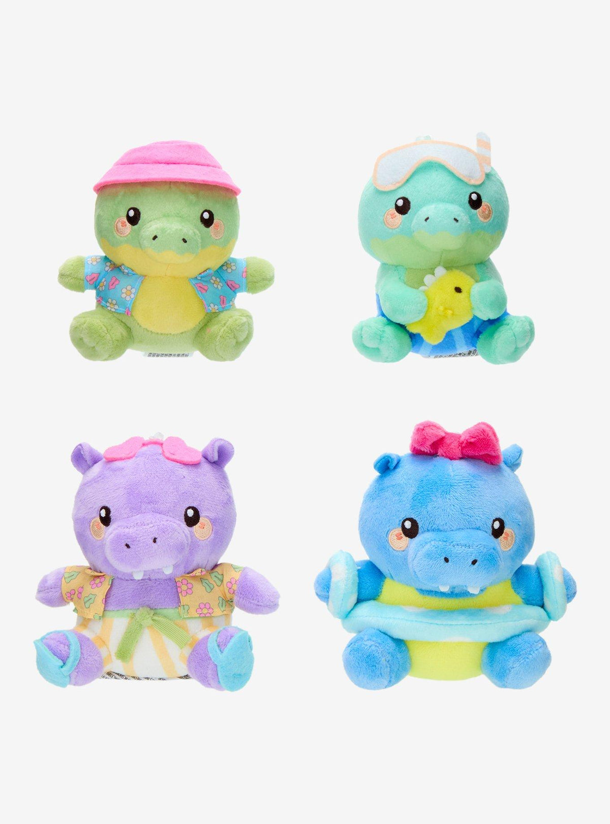 Peluche sorpresa Honeymaru Friends: caimanes e hipopótamos