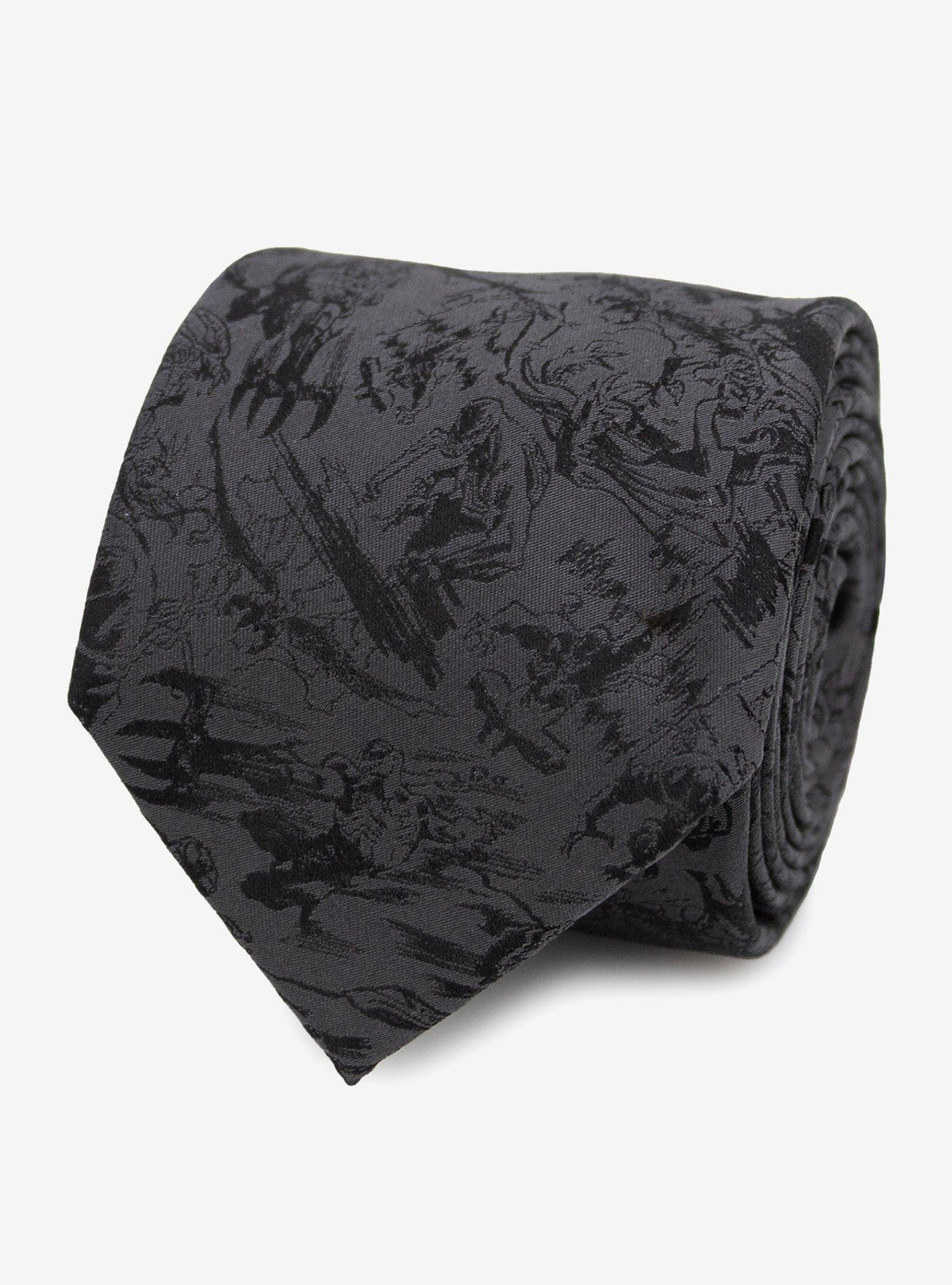Corbata Marvel Venom gris oscuro de seda para hombre