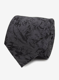 Corbata Marvel Venom gris oscuro de seda para hombre