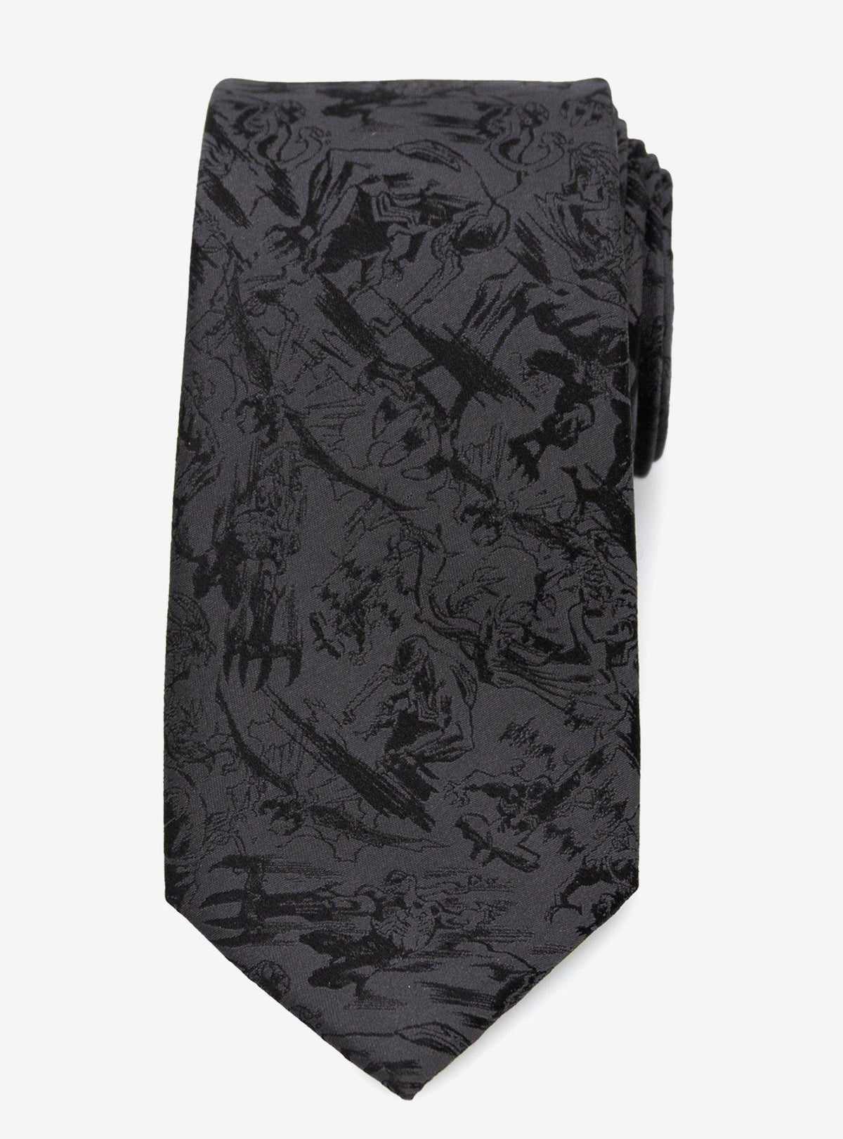Corbata Marvel Venom gris oscuro de seda para hombre